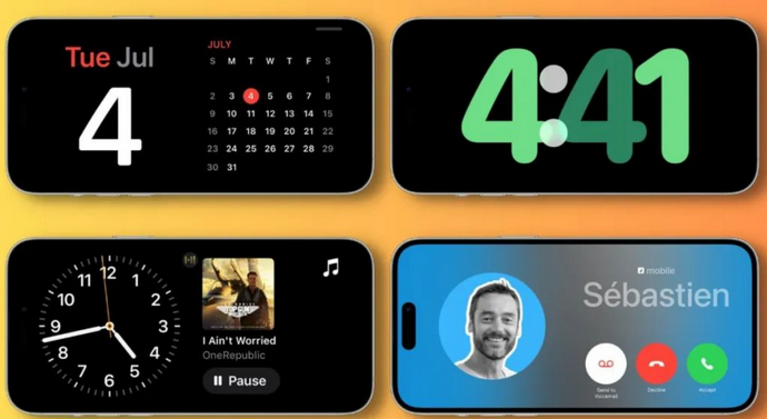 扬州苹果手机维修分享iOS17横屏充电待机显示有什么好处 