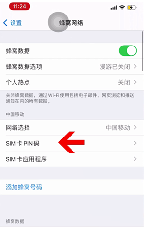 扬州苹果14维修网分享如何给iPhone14的SIM卡设置密码 