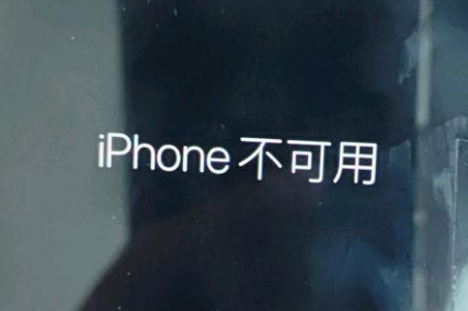 扬州苹果服务网点分享锁屏界面显示“iPhone 不可用”如何解决 