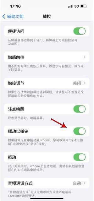 扬州苹果手机维修分享iPhone手机如何设置摇一摇删除文字 